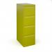 Bisley steel 4 drawer public sector contract filing cabinet 1321mm high - green BPSF4GN