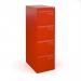 Bisley steel 4 drawer public sector contract filing cabinet 1321mm high - red BPSF4R