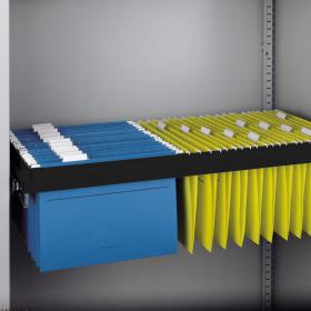 Roll out filing frame for Bisley systems storage cupboards and tambours - black BROSF