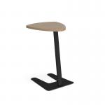 Buddy laptop table with black frame and shield top - kendal oak BUDDY-1-K-KO