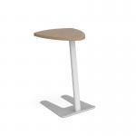 Buddy laptop table with white frame and shield top - kendal oak BUDDY-1-WH-KO