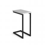 Buddy laptop table with black frame and oblong top - white BUDDY-2-K-WH