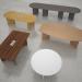 Arrow head leg rectangular boardroom table 1800mm x 1000mm in beech with central cutout and Aero power module BUNDEB18-B-AERO