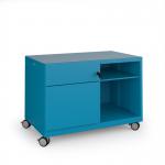 Bisley steel caddy left hand storage unit 800mm - blue CAD800LH-BL