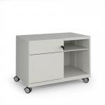 Bisley steel caddy left hand storage unit 800mm - goose grey CAD800LH-G