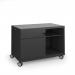 Bisley steel caddy left hand storage unit 800mm - black CAD800LH-K