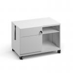 Bisley steel caddy left hand storage unit 800mm - white CAD800LH-WH