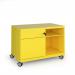 Bisley steel caddy left hand storage unit 800mm - yellow CAD800LH-YE