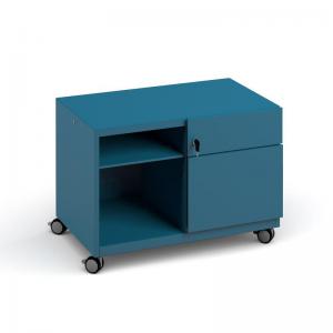 Image of Bisley steel caddy right hand storage unit 800mm - blue CAD800RH-BL