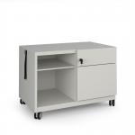 Bisley steel caddy right hand storage unit 800mm - goose grey CAD800RH-G