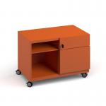 Bisley steel caddy right hand storage unit 800mm - orange CAD800RH-OR