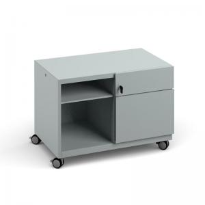 Image of Bisley steel caddy right hand storage unit 800mm - silver CAD800RH-S