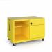 Bisley steel caddy right hand storage unit 800mm - yellow CAD800RH-YE