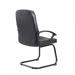 Cavalier executive visitors chair - black leather faced CAV100C1