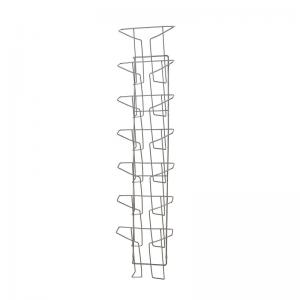 Cass wall mounted steel & wire display unit 7x A4 compartments -