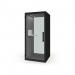 Chatbox single person acoustic hub 1m x 1m with shelf - black CBX-1-K