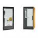 Chatbox single person acoustic hub 1m x 1m with shelf - myosotis CBX-1-MY