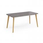 Como rectangular dining table with 4 oak legs 1800mm x 800mm - grey oak CDR1800-GO