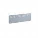 Chevron Acoustic Desktop Screen 1200w - Light Grey CDS1200-LG