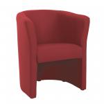 Celestra single seat tub chair 700mm wide - extent red CEL50001-ER