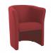 Celestra single seat tub chair 700mm wide - extent red