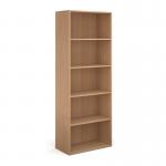 Contract bookcase 2030mm high with 4 shelves - beech CFHBC-B