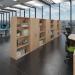 Contract bookcase 2030mm high with 4 shelves - beech CFHBC-B