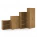 Contract bookcase 2030mm high with 4 shelves - oak CFHBC-O