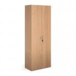 Contract double door cupboard 2030mm high with 4 shelves - beech CFHCU-B