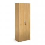 Contract double door cupboard 2030mm high with 4 shelves - oak CFHCU-O