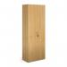 Contract double door cupboard 2030mm high with 4 shelves - oak CFHCU-O