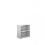 Contract bookcase 830mm high with 1 shelf - white CFLBC-WH