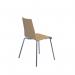 Fundamental dining chair in beech with chrome frame CH2012-B-C