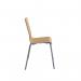 Fundamental dining chair in beech with chrome frame CH2012-B-C