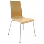 Fundamental dining chair in beech with white frame CH2012-B-WH