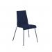 Fundamental dining chair fully upholstered with chrome frame - made to order CH2012-F-C