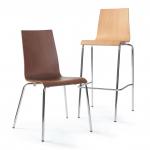 Fundamental dining chair with wooden seat and back - walnut CH2012-W