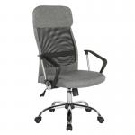 Chord high back operators chair with mesh back and headrest - grey CHO300T1-G
