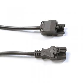 Connector lead male 3 pole connector to female 3 pole connector 3M - black CL3M-B