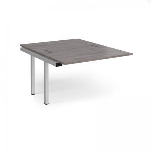 Connex add on units back to back 1200mm x 1600mm - silver frame, grey
