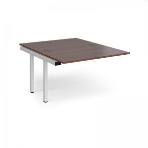 Connex add on units back to back 1200mm x 1600mm - white frame, walnut