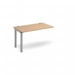 Connex add on unit single 1200mm x 800mm - silver frame and oak top
