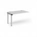 Connex add on unit single 1200mm x 800mm - silver frame, white top CO128-AB-S-WH