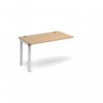 Connex add on unit single 1200mm x 800mm - white frame and oak top