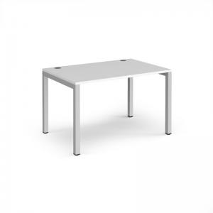Connex starter unit single 1200mm x 800mm - silver frame, white top
