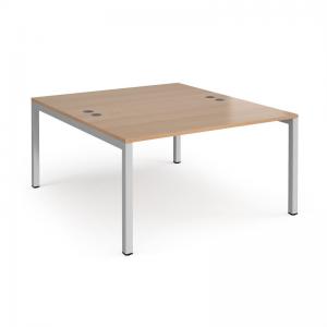 Connex starter units back to back 1400mm x 1600mm - silver frame,