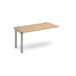 Connex add on unit single 1400mm x 800mm - silver frame and oak top