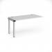 Connex add on unit single 1400mm x 800mm - silver frame, white top CO148-AB-S-WH