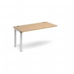 Connex add on unit single 1400mm x 800mm - white frame and oak top