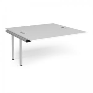 Connex add on units back to back 1600mm x 1600mm - silver frame, white